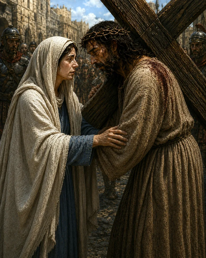 Station IV — Jesus Meets His Mother