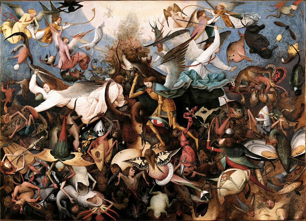 The Fall of the Rebel Angels by Pieter Bruegel the Elder